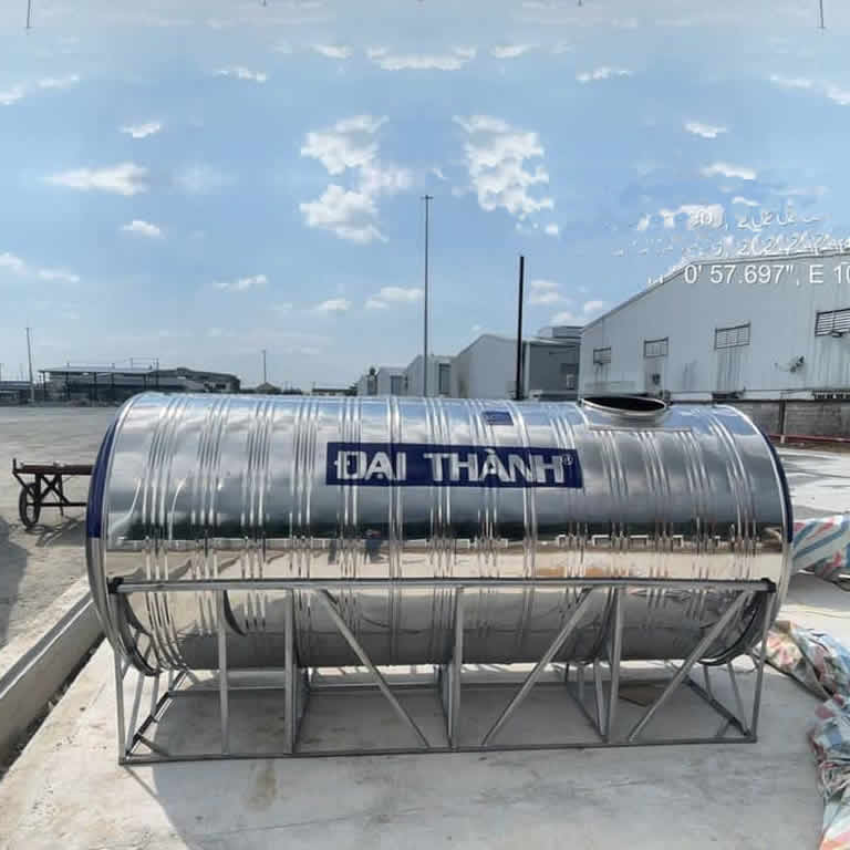 Bồn inox Đại Thành 5000 lít ngang