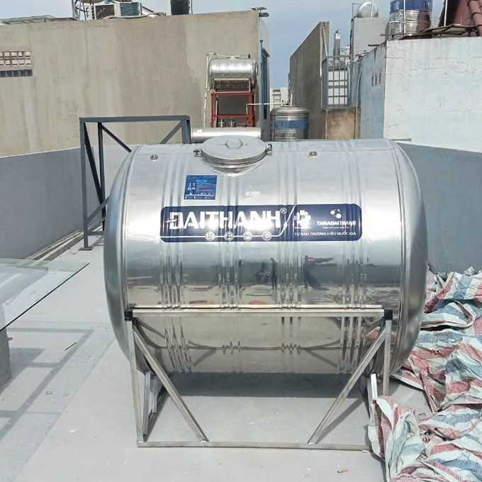 Bồn inox Đại Thành 1500 lít ngang