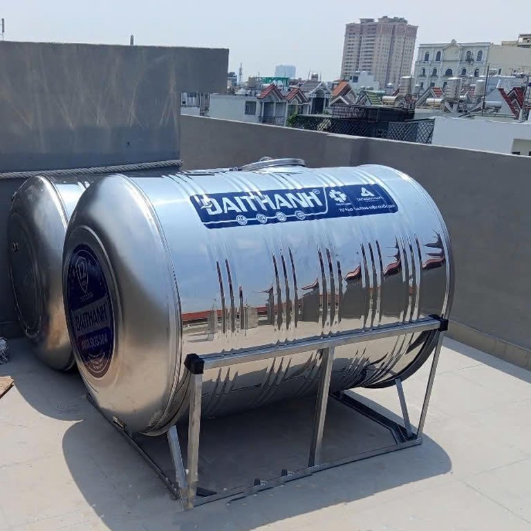 Bồn inox Đại Thành 1000 lít ngang