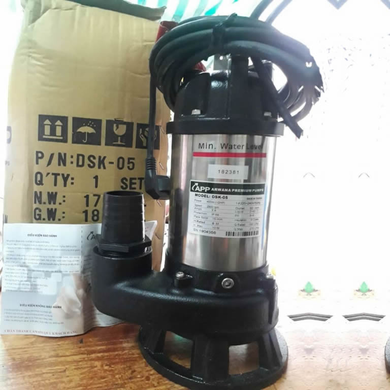 Máy bơm APP DSK-05 400w (có dao cắt)