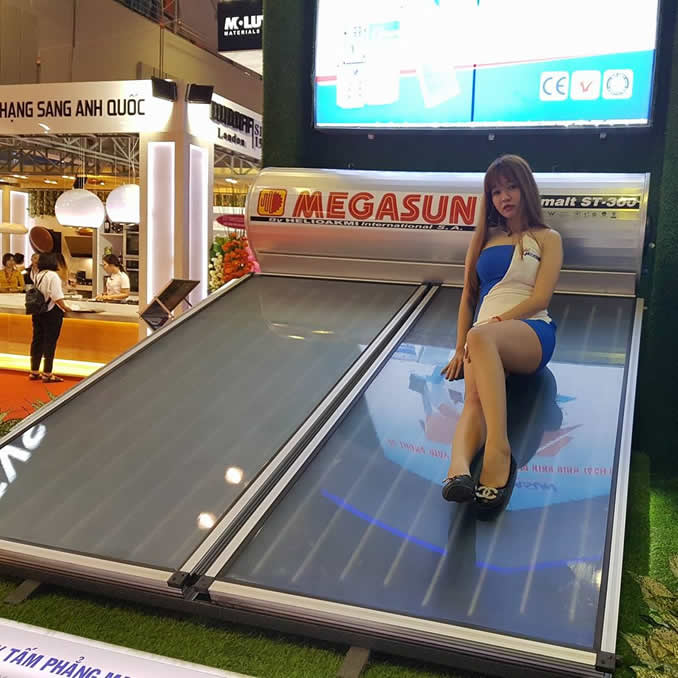 Máy nước nóng mặt trời Megasun 300L Hy Lạp
