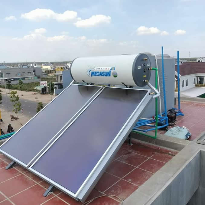 Máy nước nóng mặt trời Megasun 300L chịu áp