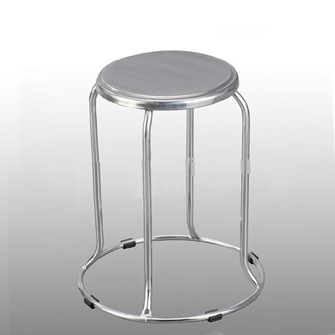 Ghế đẩu inox chân vòng GD04
