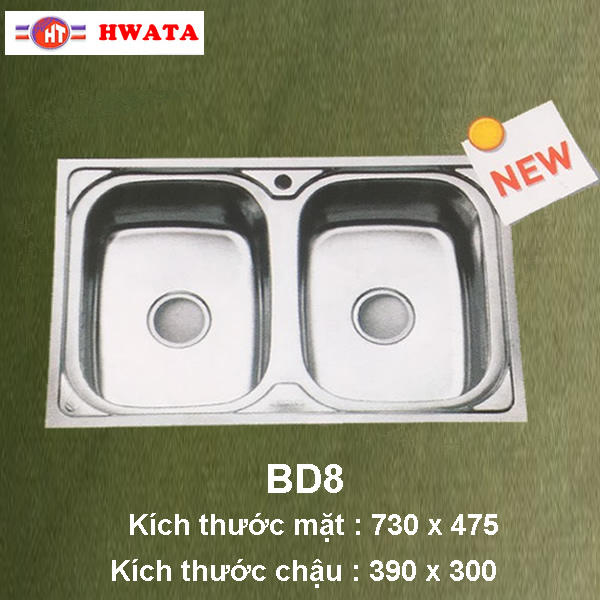 Bồn Rửa Chén Inox 304 Hwata BD8