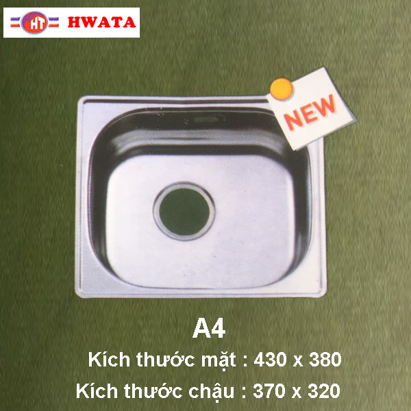 Bồn Rửa Chén Inox 304 Hwata A4