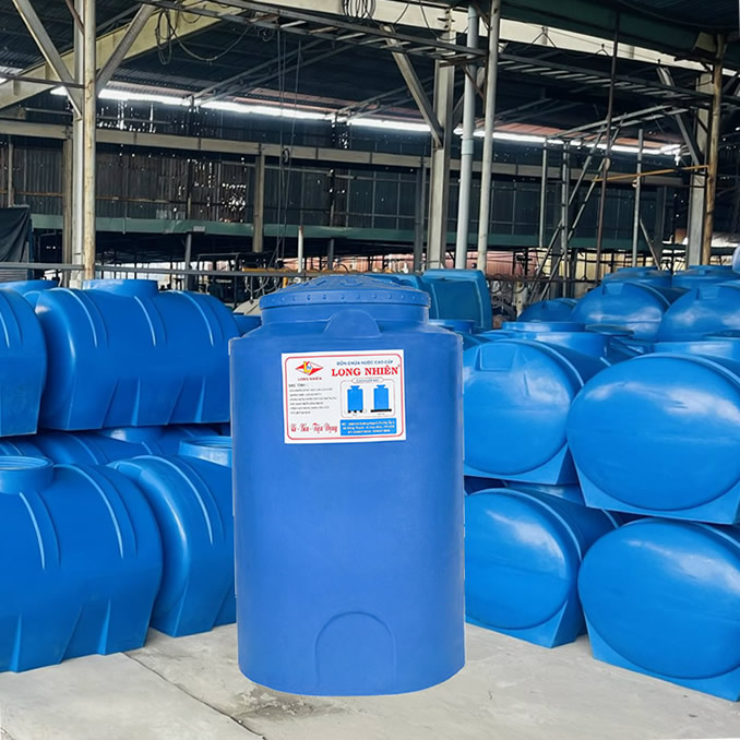 Bồn nhựa Long Nhiên 200 lít đứng