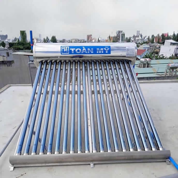 Máy năng lượng mặt trời 200L Toàn Mỹ