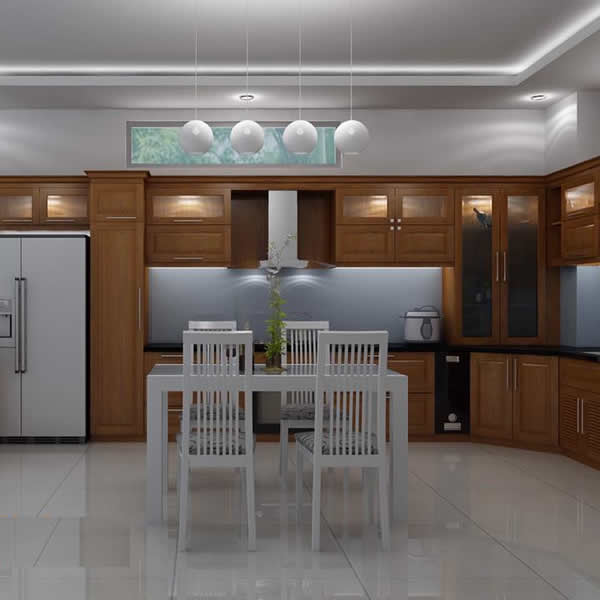 Tủ bếp Gỗ căm xe