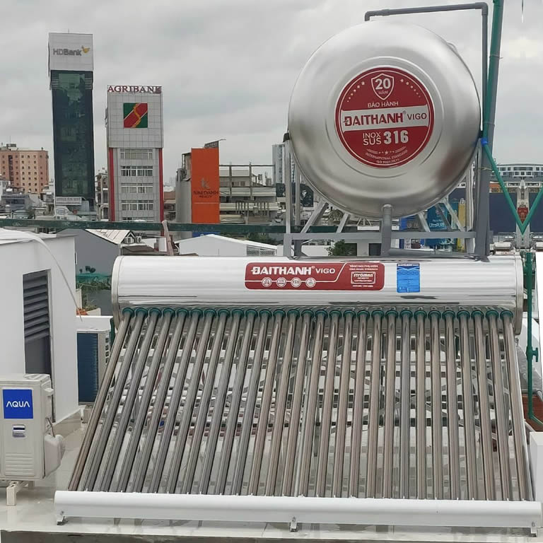 Máy năng lượng mặt trời Đại Thành 250l Vigo