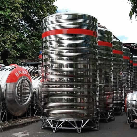 Bồn nước inox Hwata 15m3 đứng