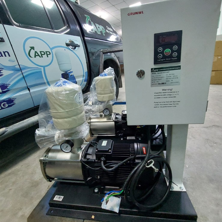 Máy bơm biến tần APP HVF-164T 5Hp 380V