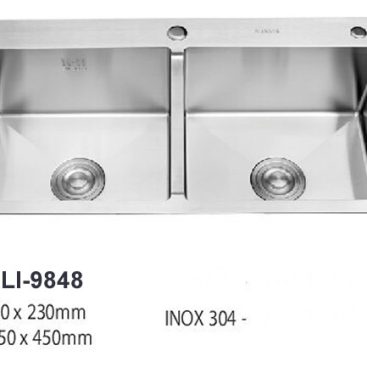 Chậu rửa chén 2 hộc 9848