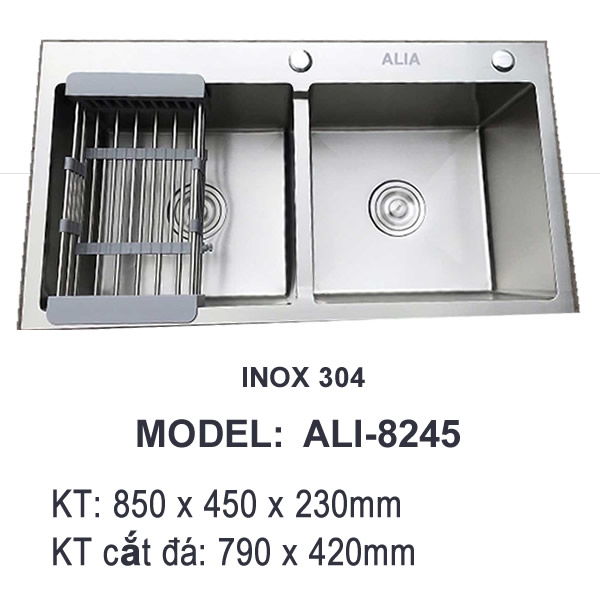 Chậu rửa chén 2 hộc 8245