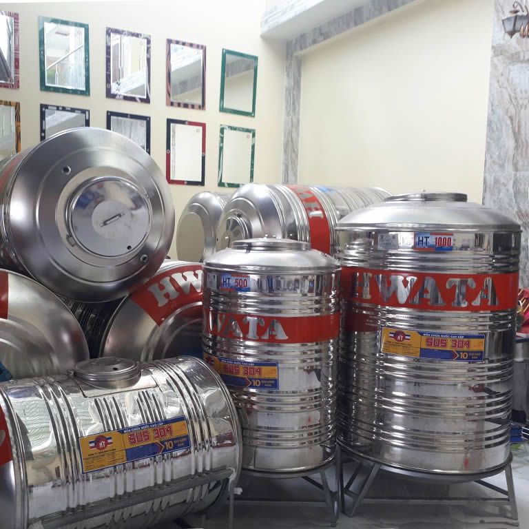 Bồn inox Hwata 500 lít đứng