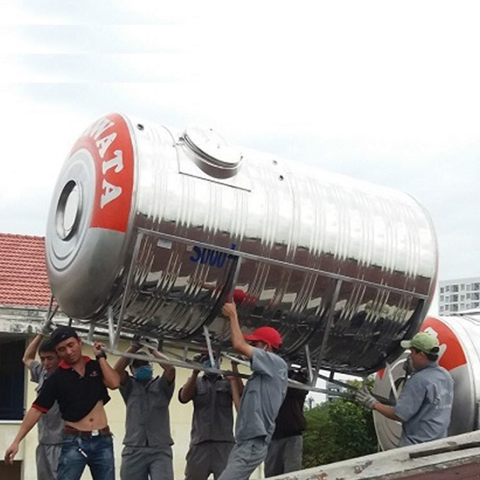 Bồn nước inox 5000L ngang Hwata