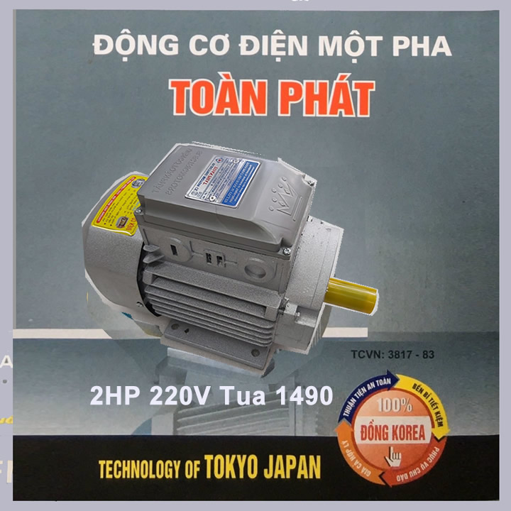 Motor Toàn Phát 1HP tua 1490
