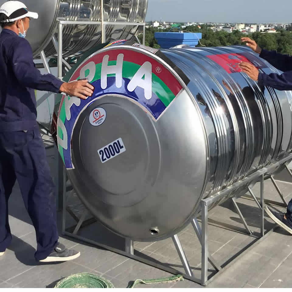 Bồn nước 2000L ngang Dapha R