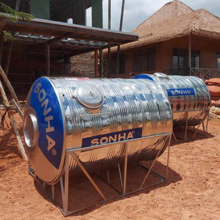 Bồn inox Sơn Hà 3000L ngang
