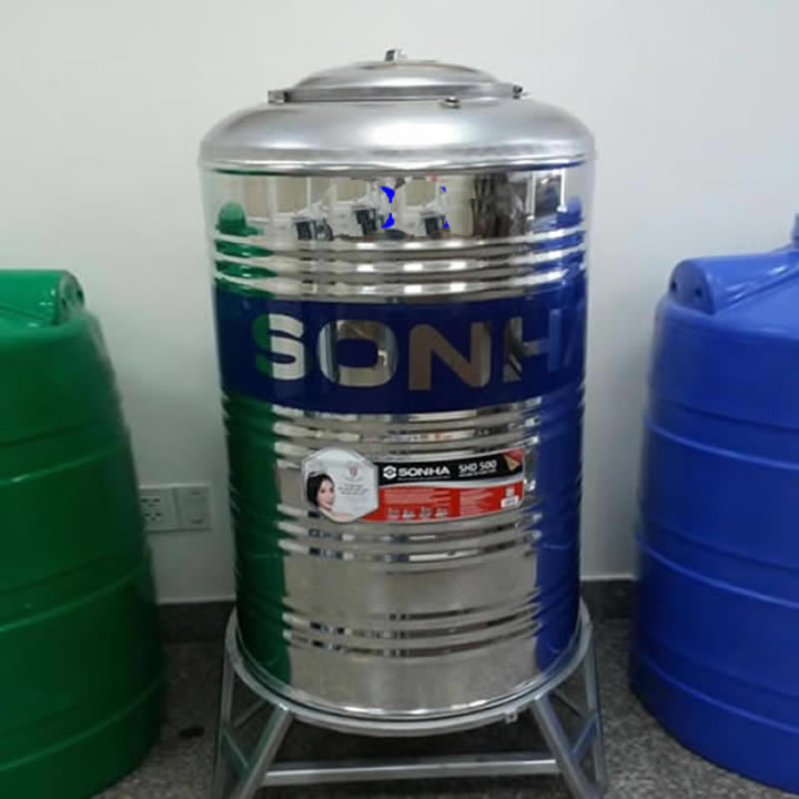 Bồn inox Sơn Hà 700L đứng