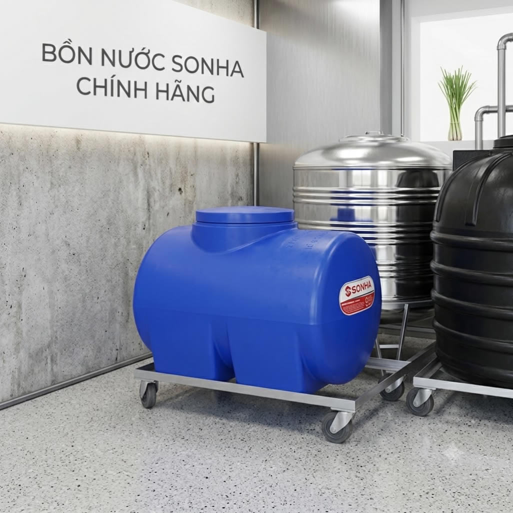 Bồn Nhựa Sơn Hà 500L ngang