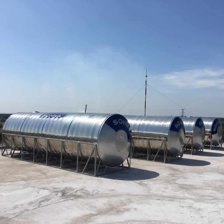 Bồn inox Sơn Hà 10m3 ngang
