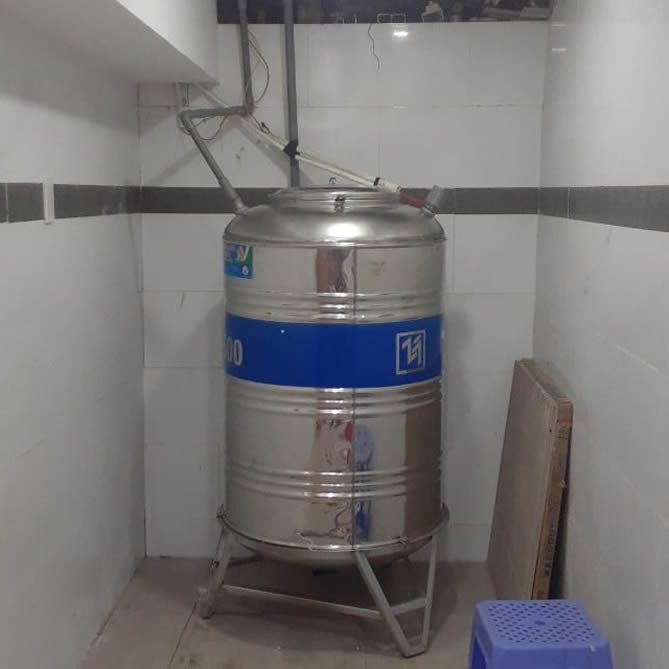 Bồn inox Toàn Mỹ 500 lít đứng