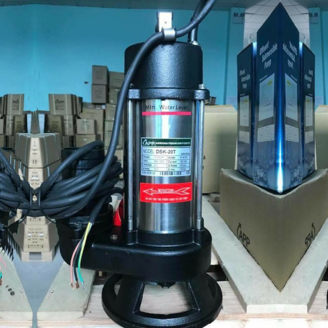 Máy bơm APP DSK-20T 2HP 380V (Có dao cắt)